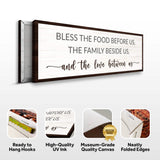 Bless The Food Before Us And The Love Between Us Sign II - Tailored Canvases - Flyclothing LLC