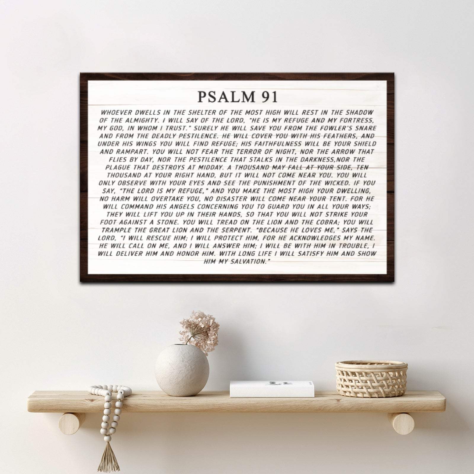 Psalm 91 - Whoever Dwells Sign - Tailored Canvases - Flyclothing LLC
