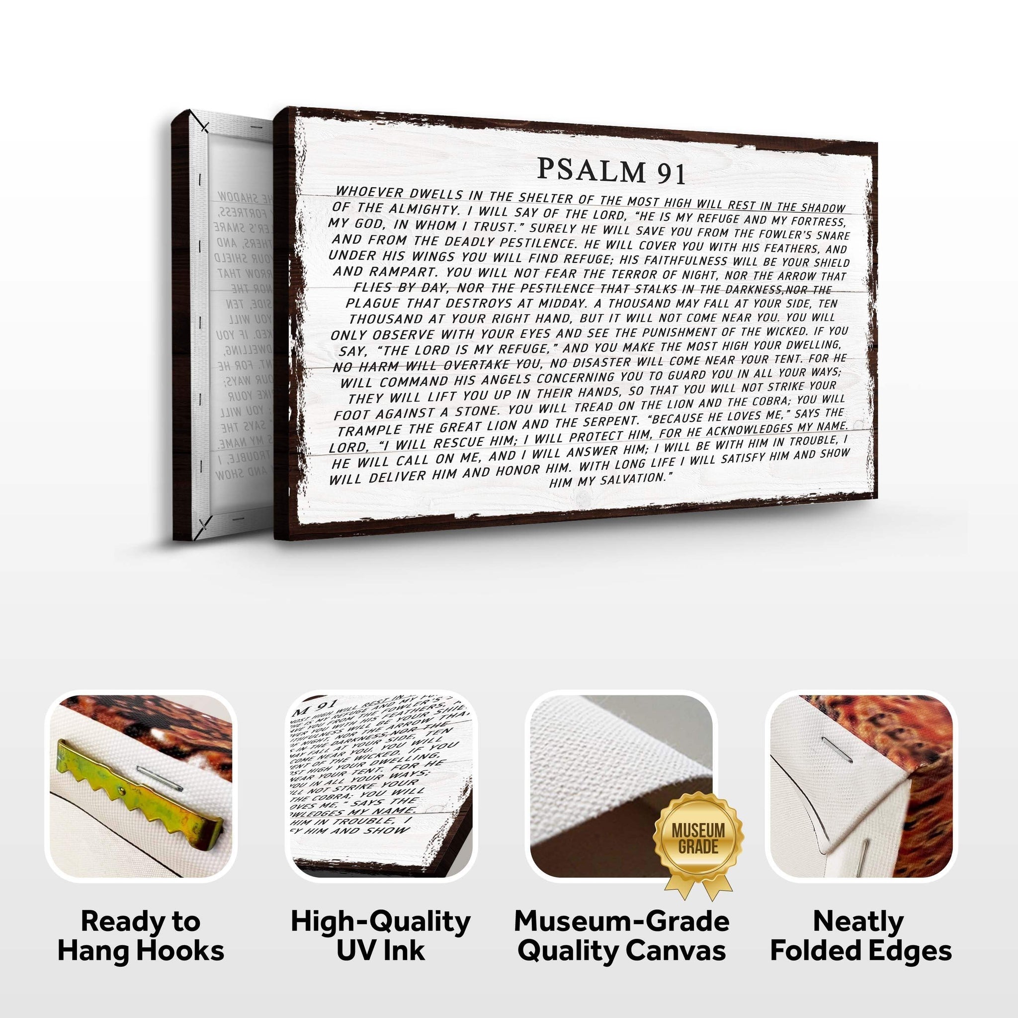 Psalm 91 - Whoever Dwells Sign - Tailored Canvases - Flyclothing LLC