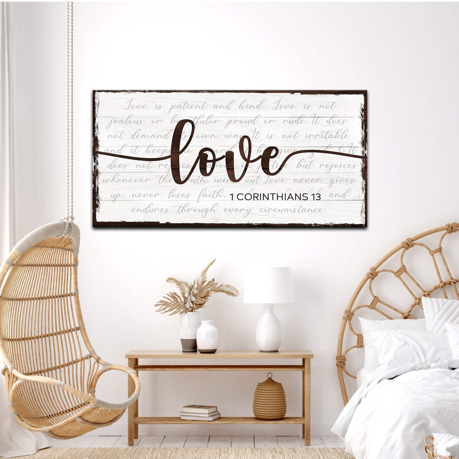 1 Corinthians 13 - Love Sign - Tailored Canvases - Flyclothing LLC