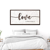 1 Corinthians 13 - Love Sign - Tailored Canvases - Flyclothing LLC