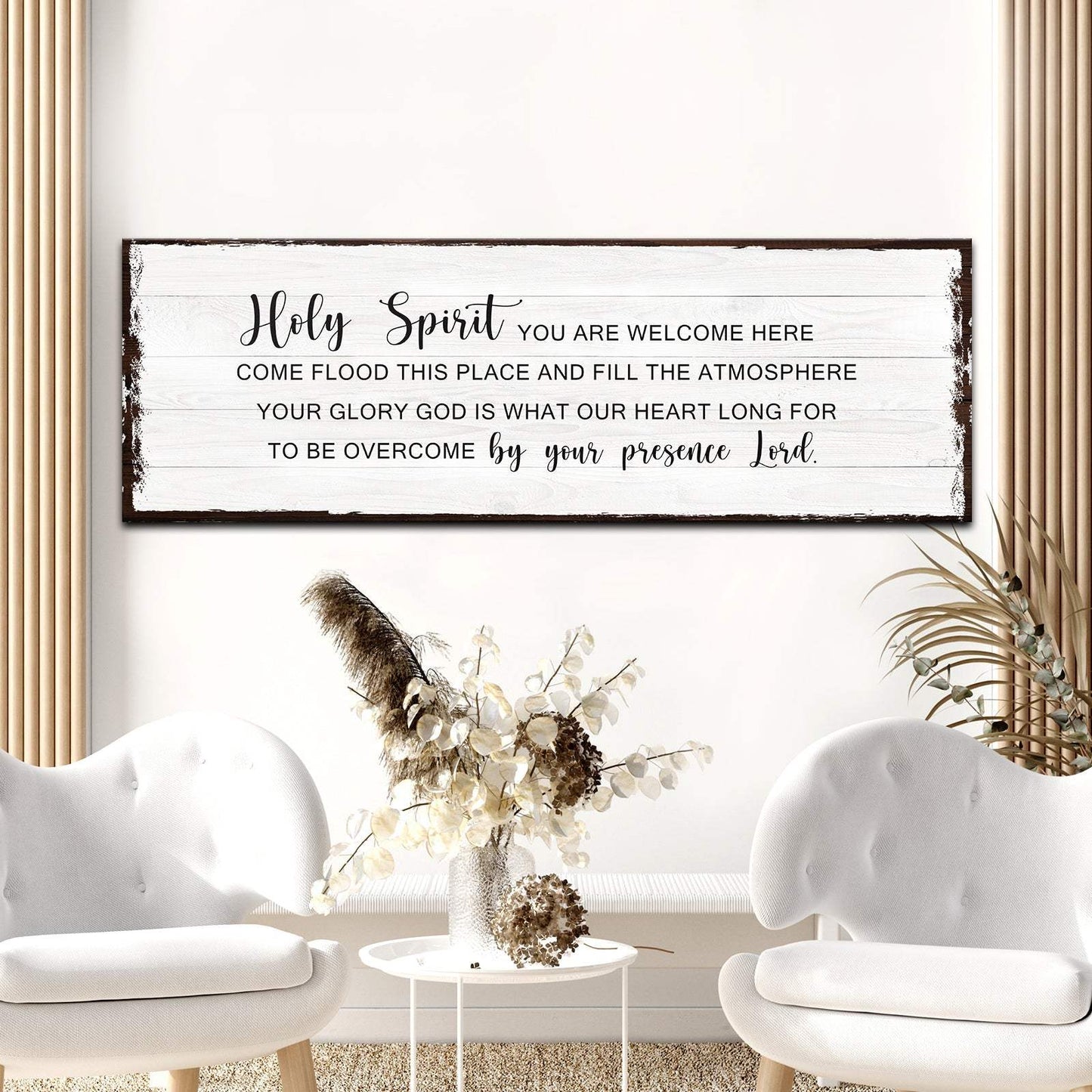 Holy Spirit Rustic Sign - Tailored Canvases - Flyclothing LLC