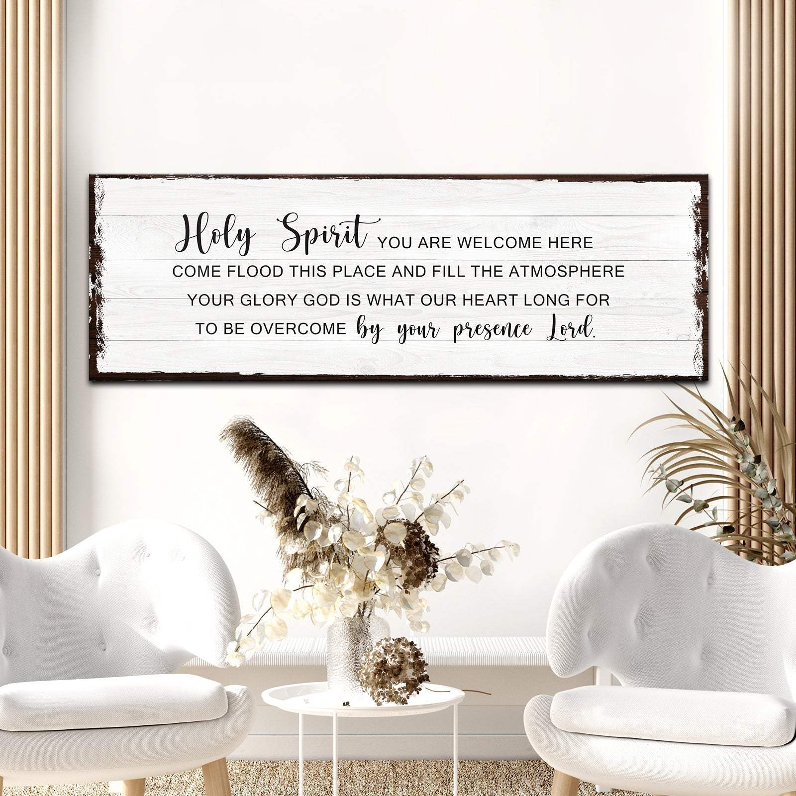 Holy Spirit Rustic Sign - Tailored Canvases - Flyclothing LLC