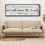 Joshua 24:15 - We Will Serve The Lord Sign II - Tailored Canvases - Flyclothing LLC
