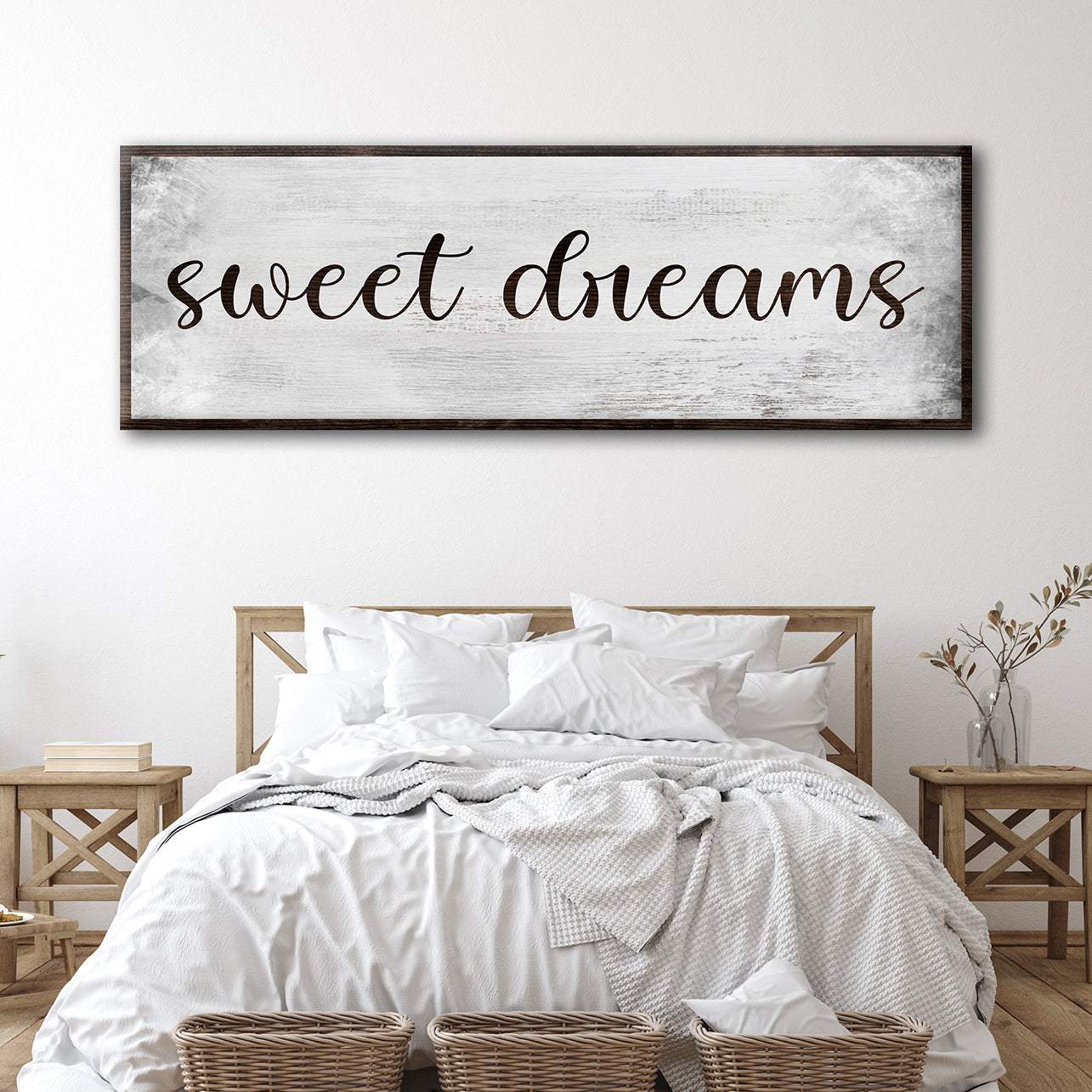 Sweet Dreams Bedroom Grunge Sign - Tailored Canvases - Flyclothing LLC