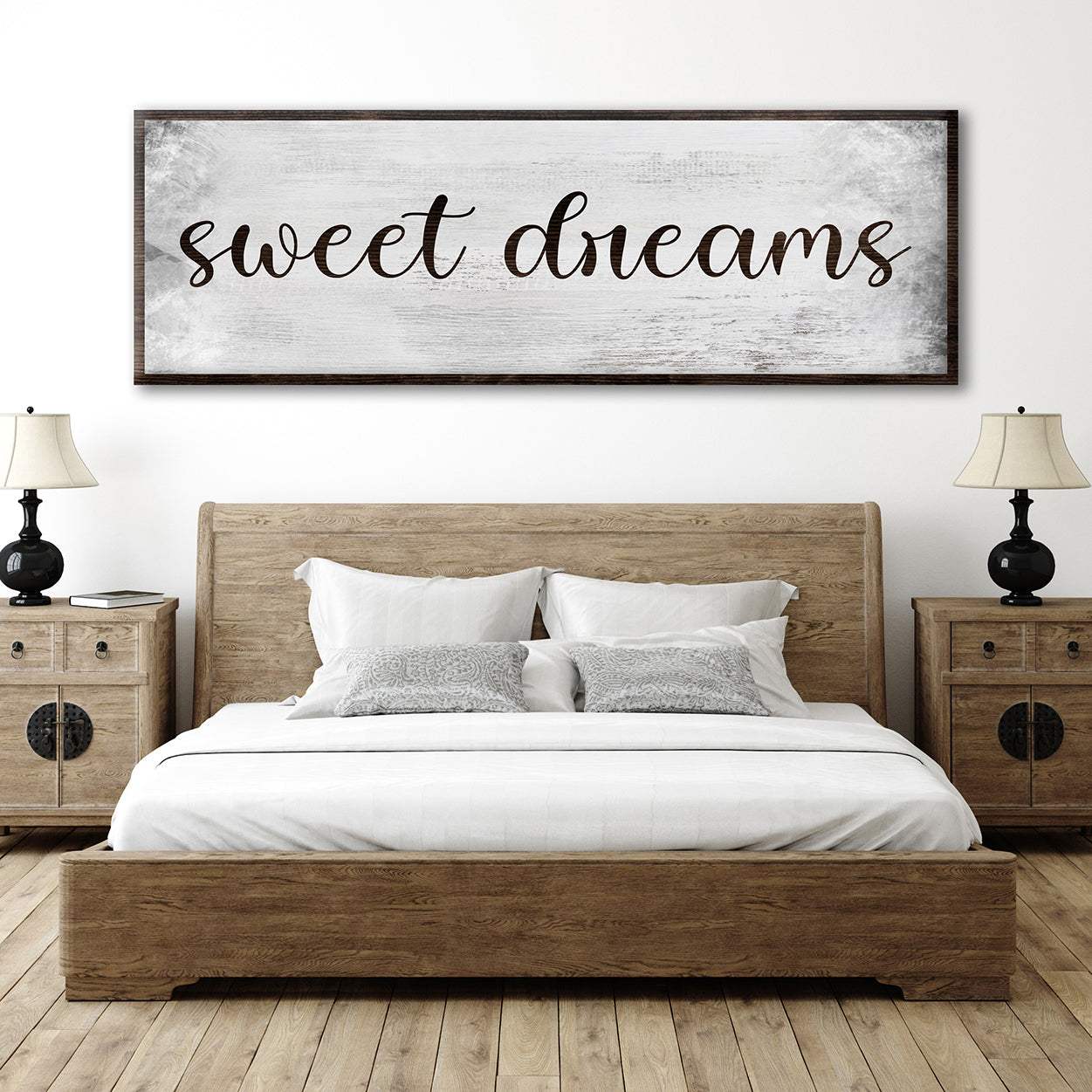 Sweet Dreams Bedroom Grunge Sign - Tailored Canvases - Flyclothing LLC