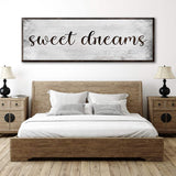 Sweet Dreams Bedroom Grunge Sign - Tailored Canvases - Flyclothing LLC