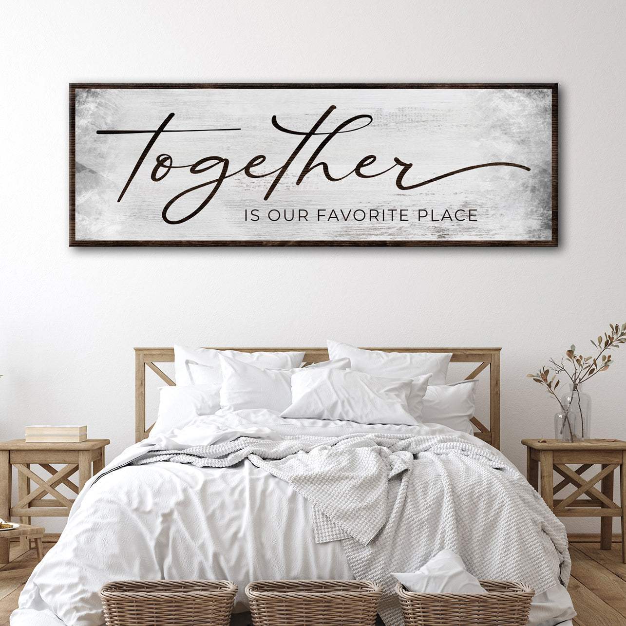 Together Is Our Favorite Place Sign - Tailored Canvases - Flyclothing LLC