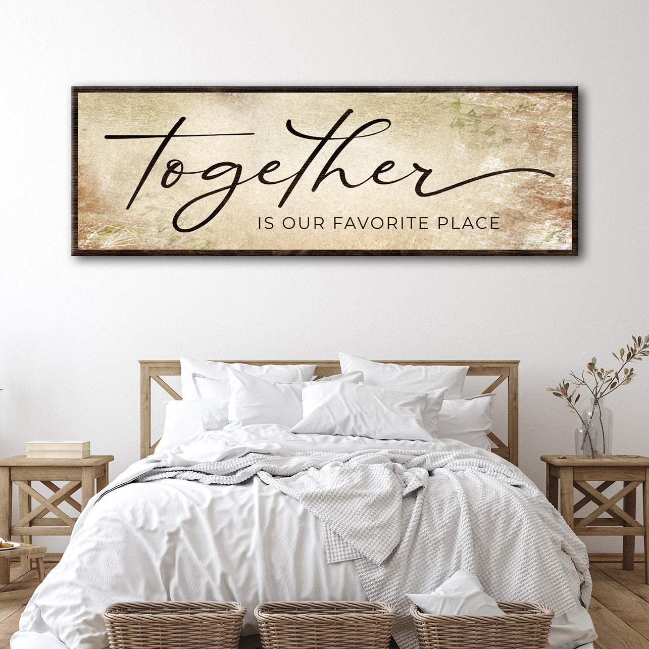 Together Is Our Favorite Place Sign - Tailored Canvases - Flyclothing LLC