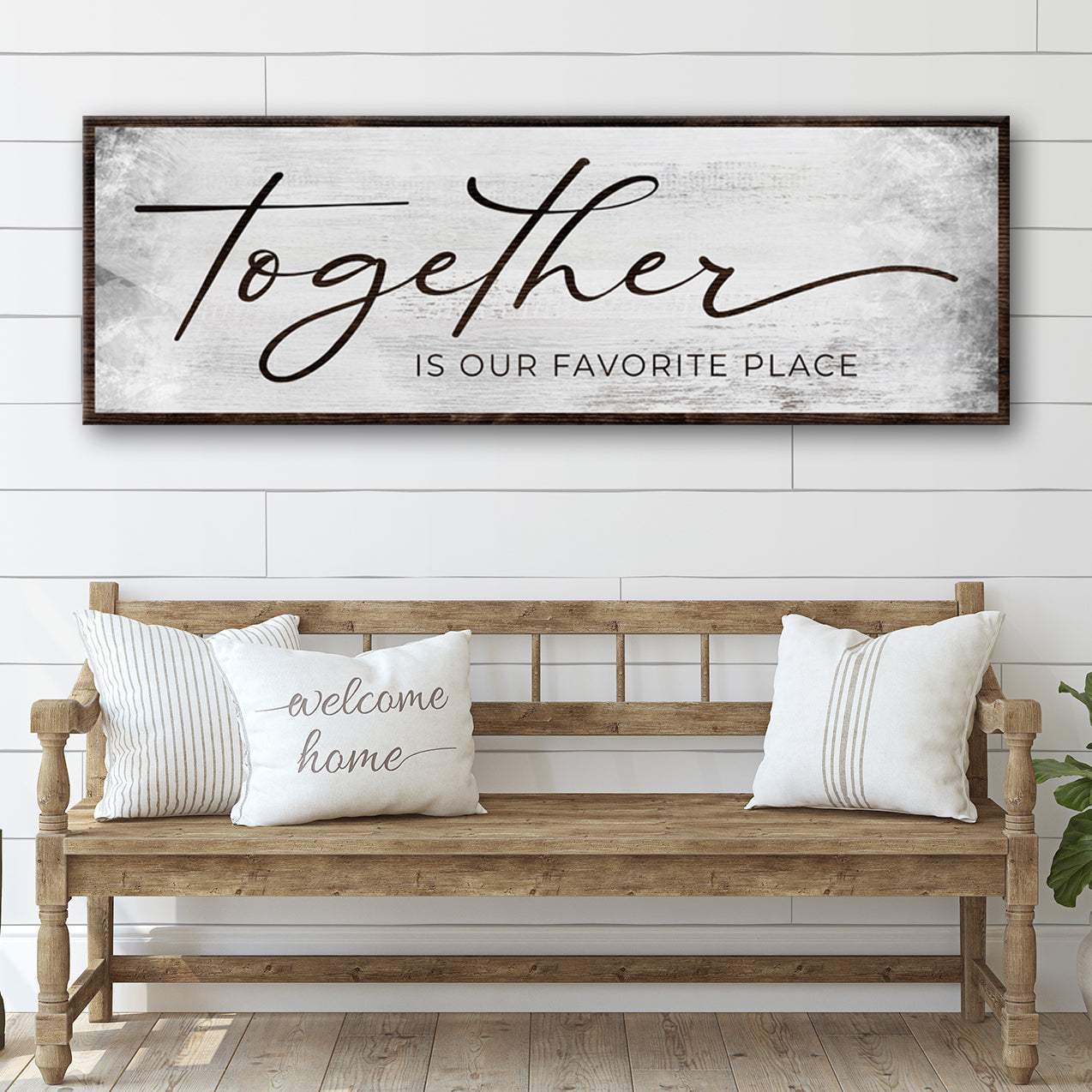 Together Is Our Favorite Place Sign - Tailored Canvases - Flyclothing LLC