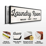Laundry Room Wash Dry Fold Sign - Tailored Canvases - Flyclothing LLC