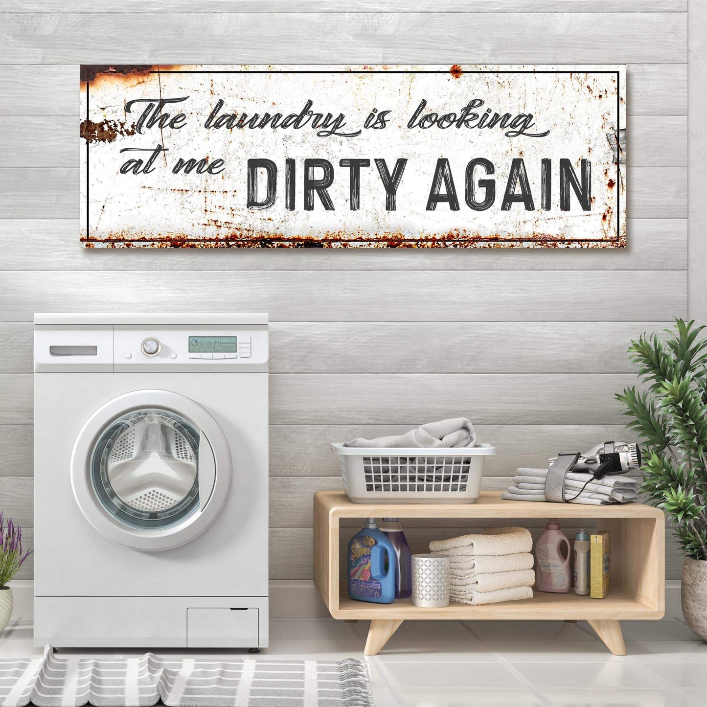 Dirty Laundry Sign - Tailored Canvases - Flyclothing LLC