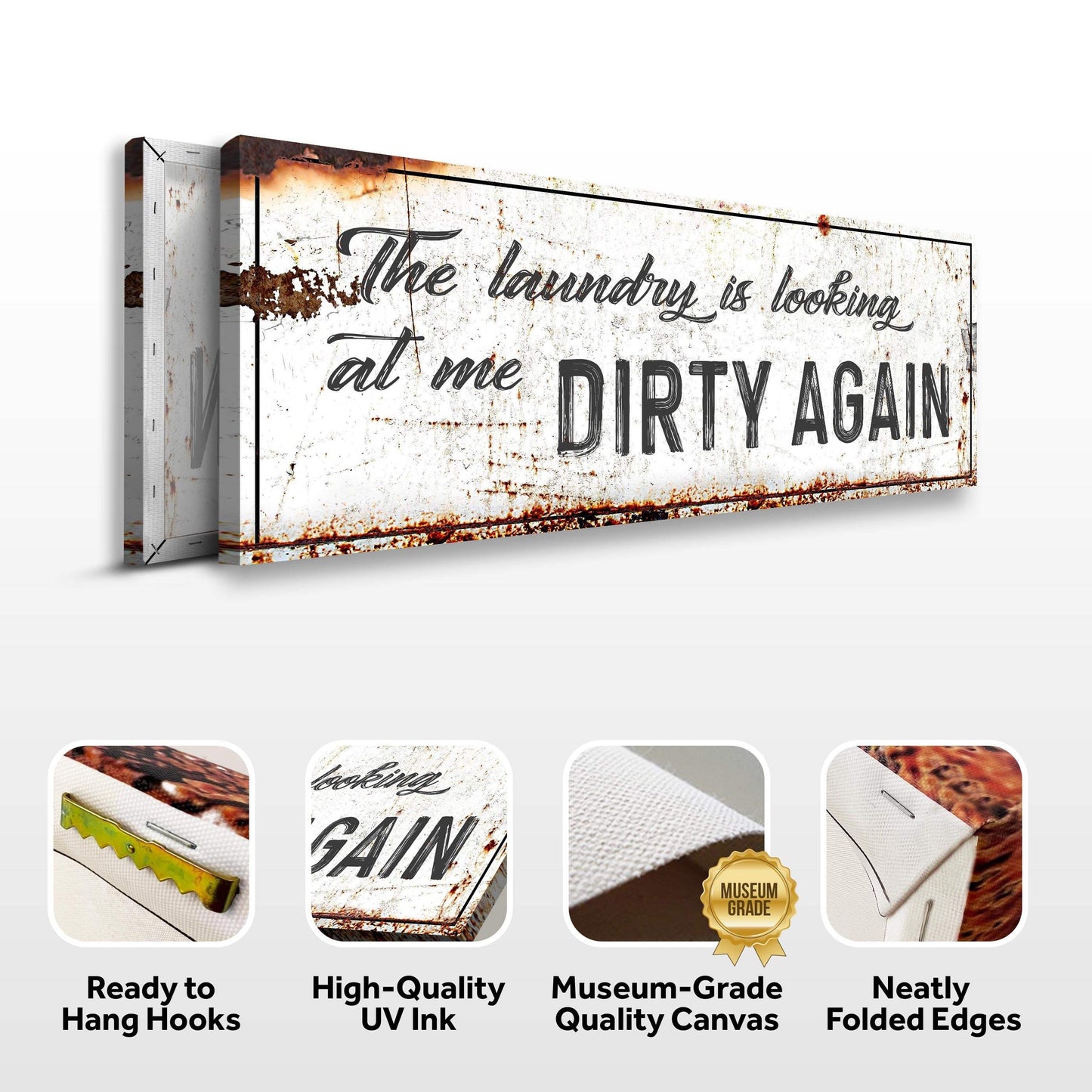 Dirty Laundry Sign - Tailored Canvases - Flyclothing LLC