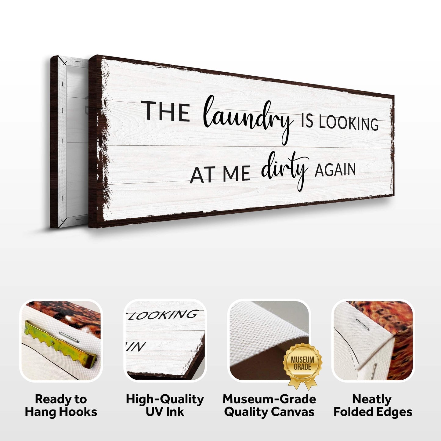 Dirty Laundry Sign III - Tailored Canvases - Flyclothing LLC