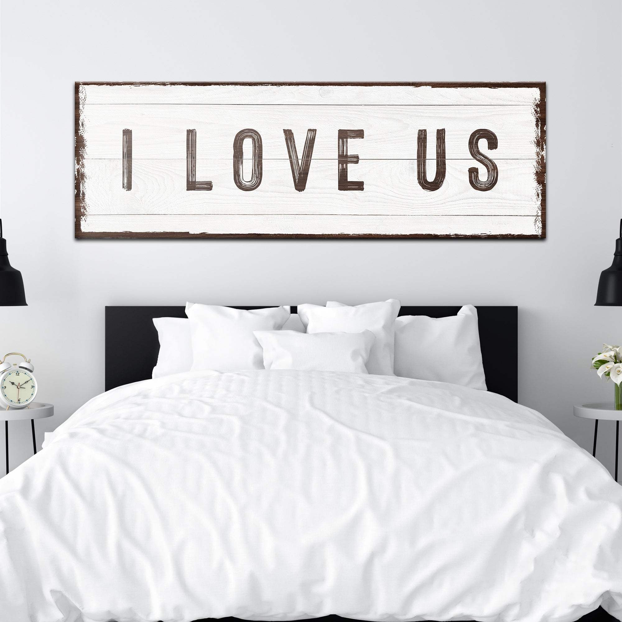 I Love Us Sign - Tailored Canvases - Flyclothing LLC