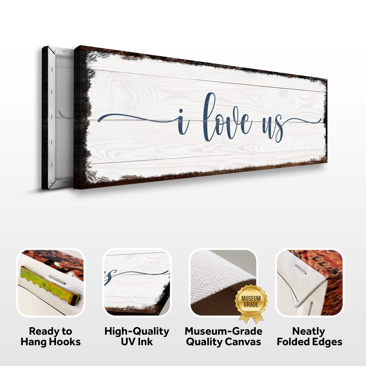 I Love Us Sign - Tailored Canvases - Flyclothing LLC