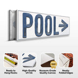 Pool Arrow Sign - Tailored Canvases - Flyclothing LLC
