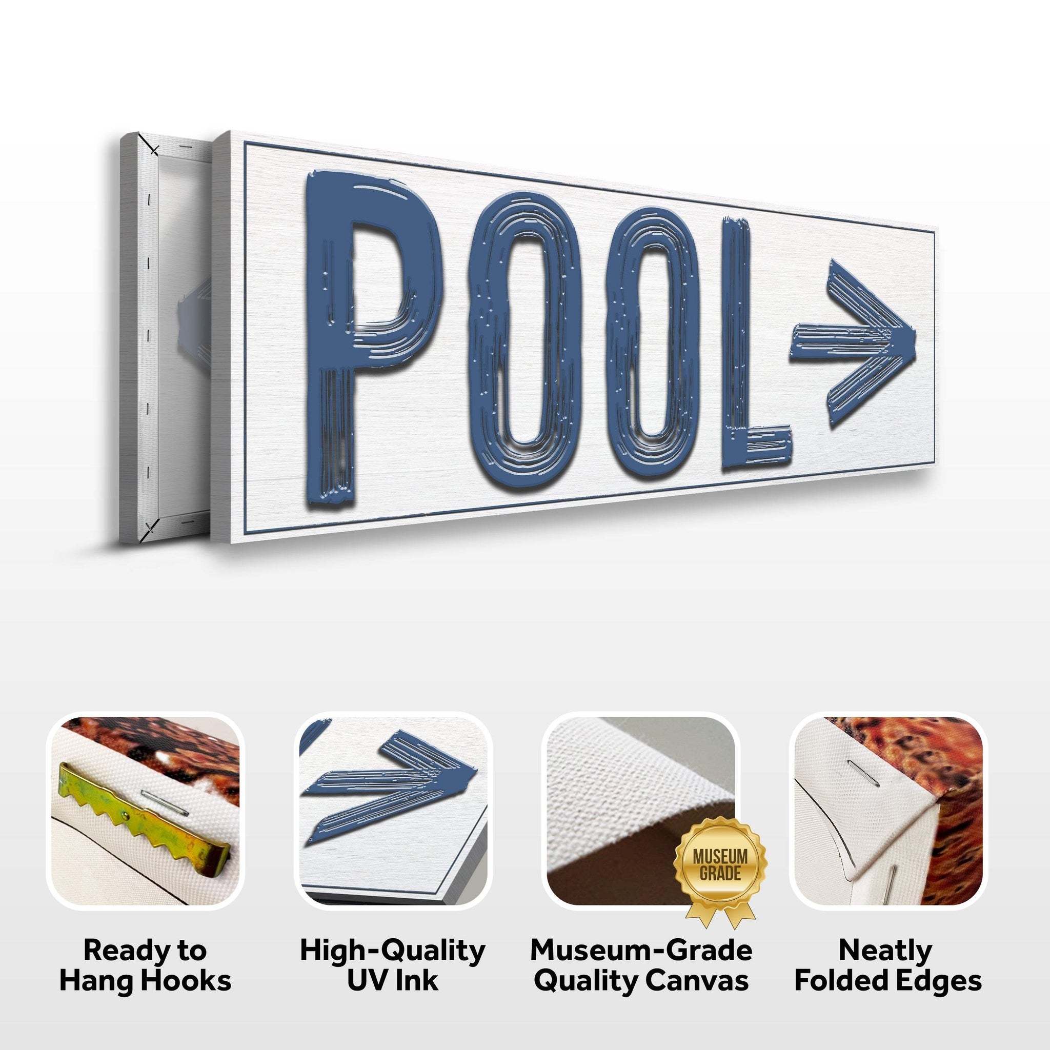 Pool Arrow Sign - Tailored Canvases - Flyclothing LLC
