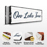 On Lake Time Sign - Tailored Canvases - Flyclothing LLC