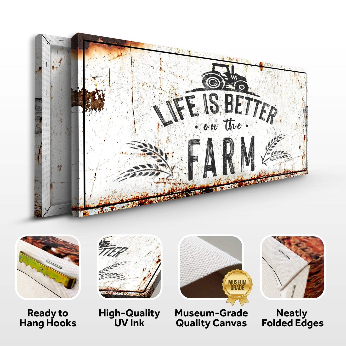 Life Is Better On The Farm Sign II - Tailored Canvases - Flyclothing LLC
