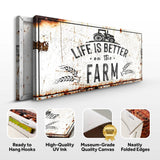 Life Is Better On The Farm Sign II - Tailored Canvases - Flyclothing LLC
