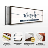 Wash Your Worries Away Sign - Tailored Canvases - Flyclothing LLC