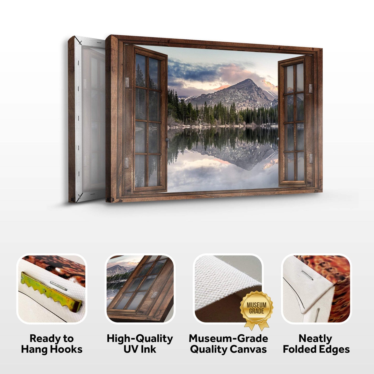 Calming Lake Scenery Canvas Wall Art - Tailored Canvases - Flyclothing LLC