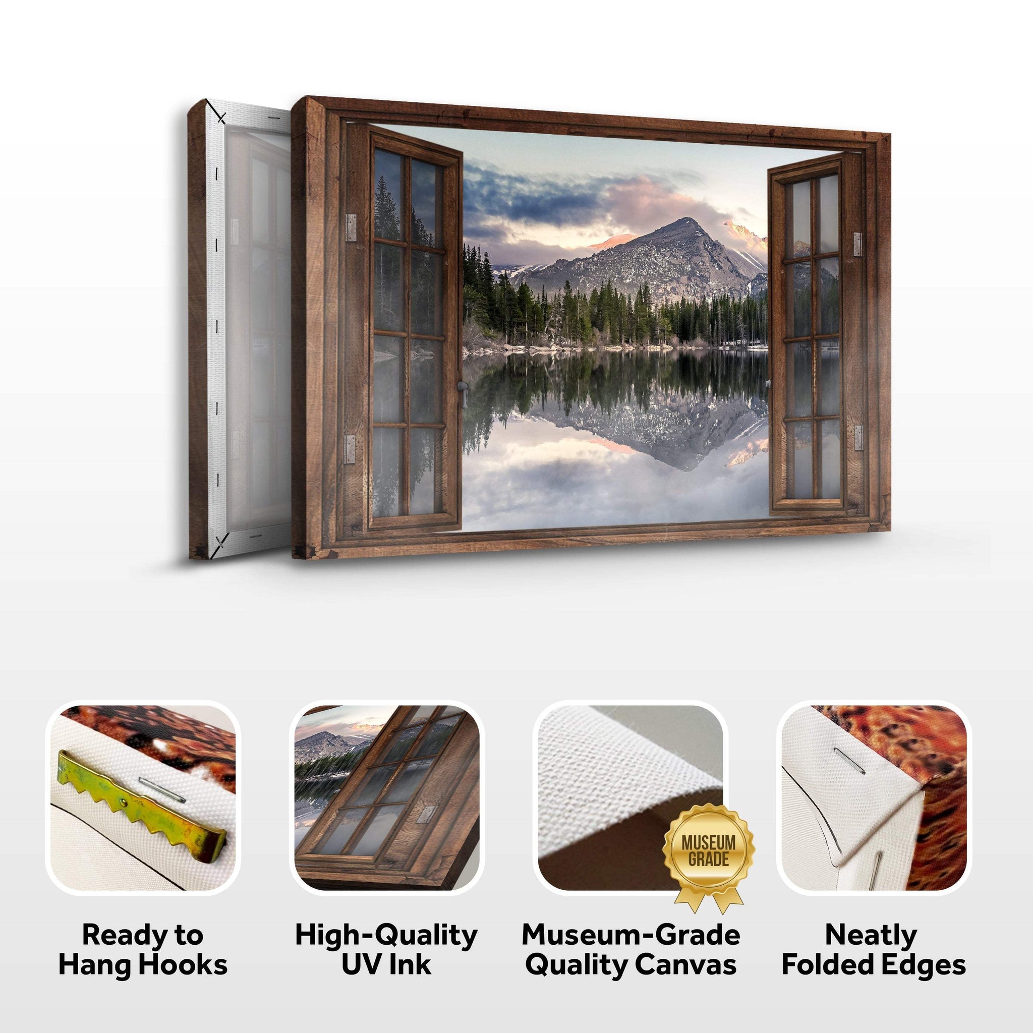 Calming Lake Scenery Canvas Wall Art - Tailored Canvases - Flyclothing LLC