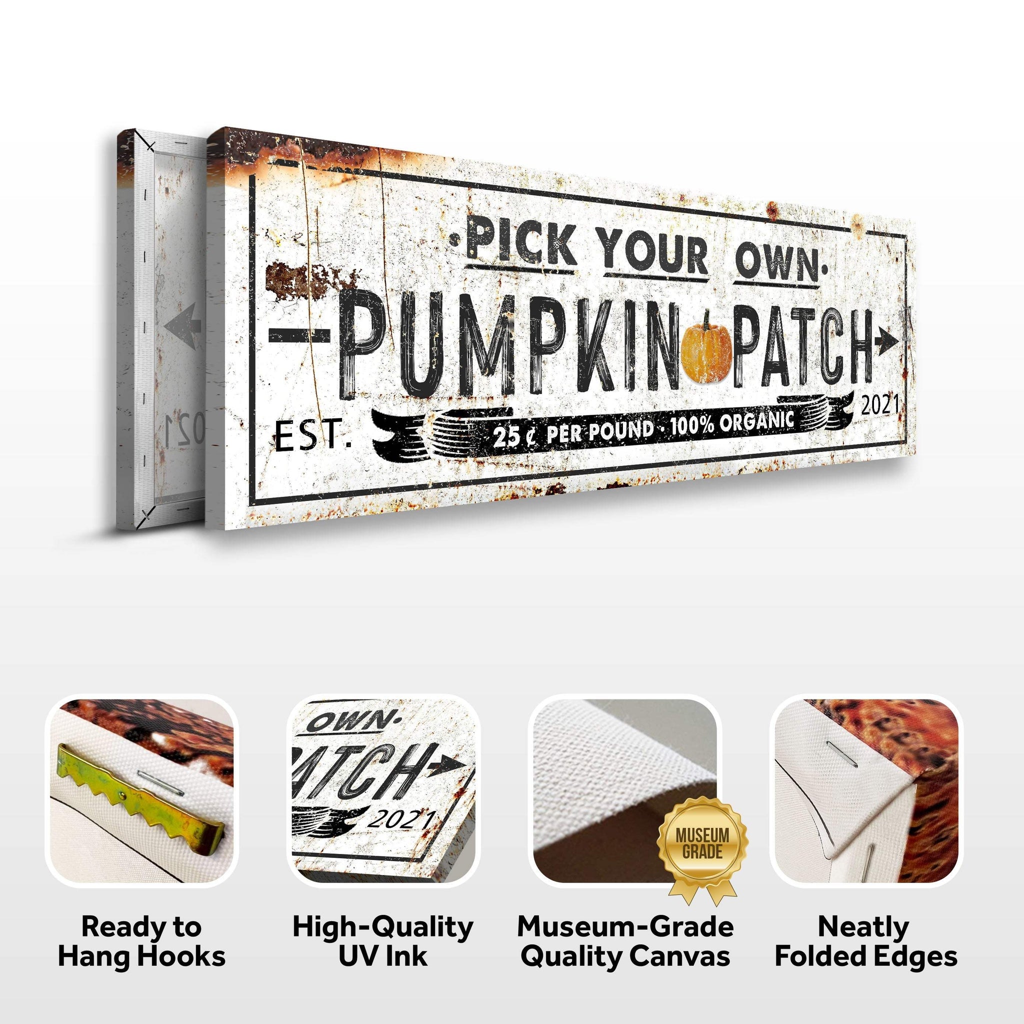 Pick Your Own Pumpkin Patch Sign - Tailored Canvases - Flyclothing LLC