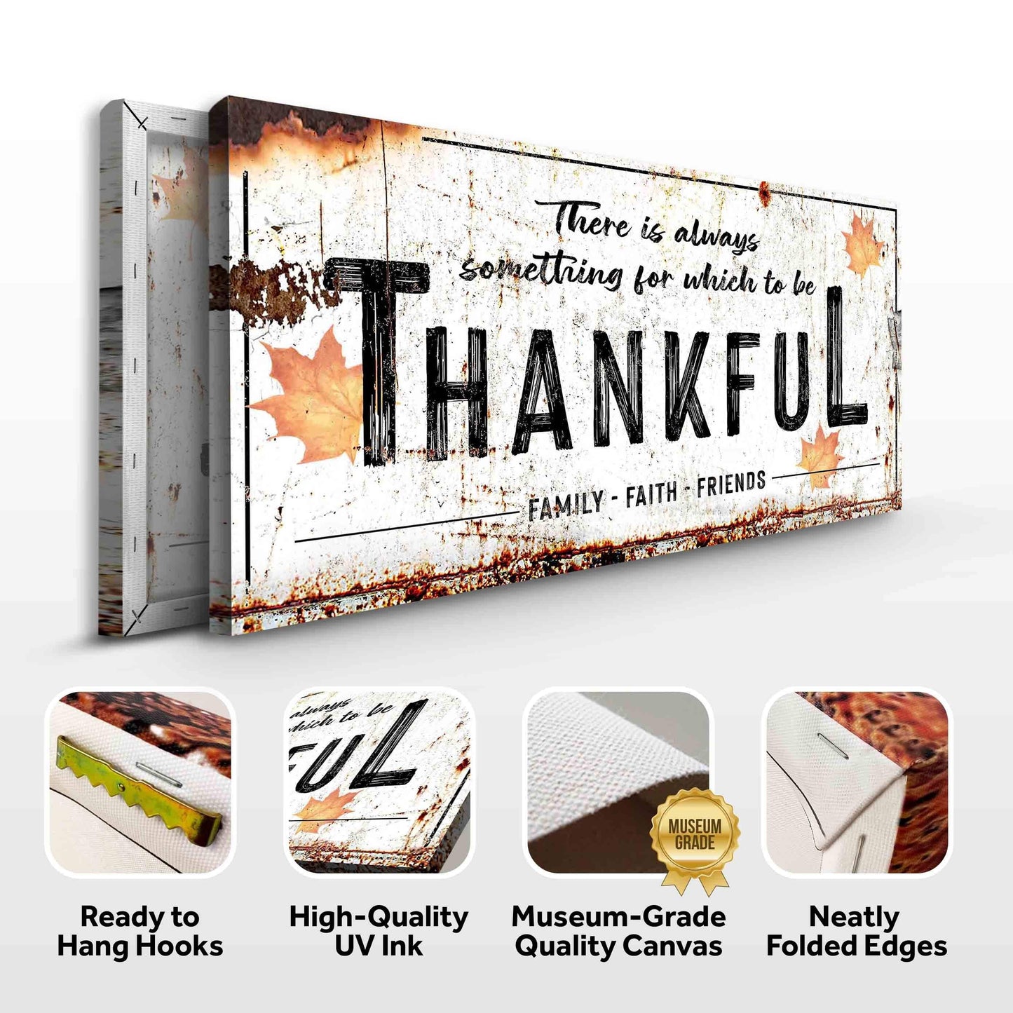 Always Thankful Sign - Tailored Canvases - Flyclothing LLC