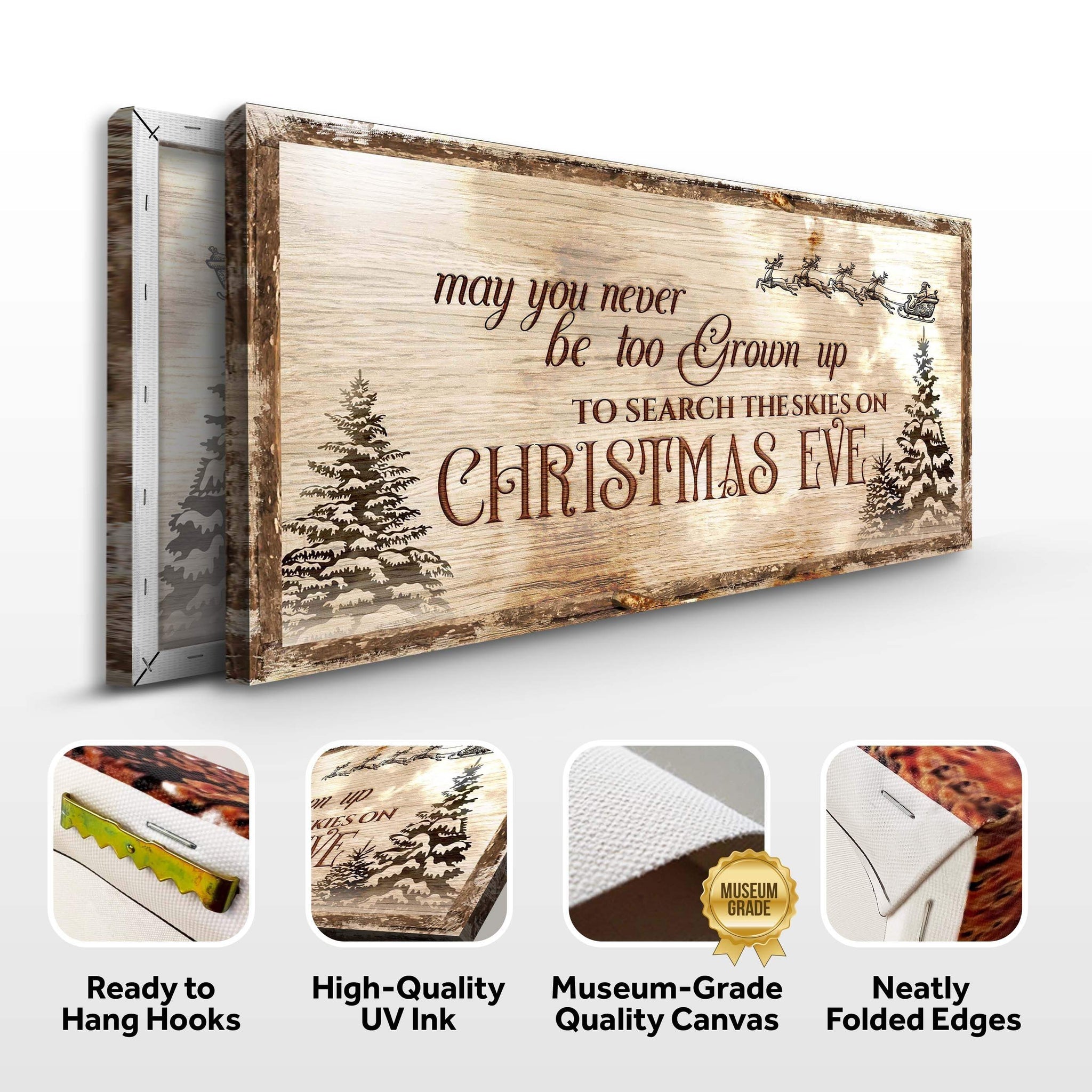 Christmas Eve Farmhouse Sign - Tailored Canvases - Flyclothing LLC