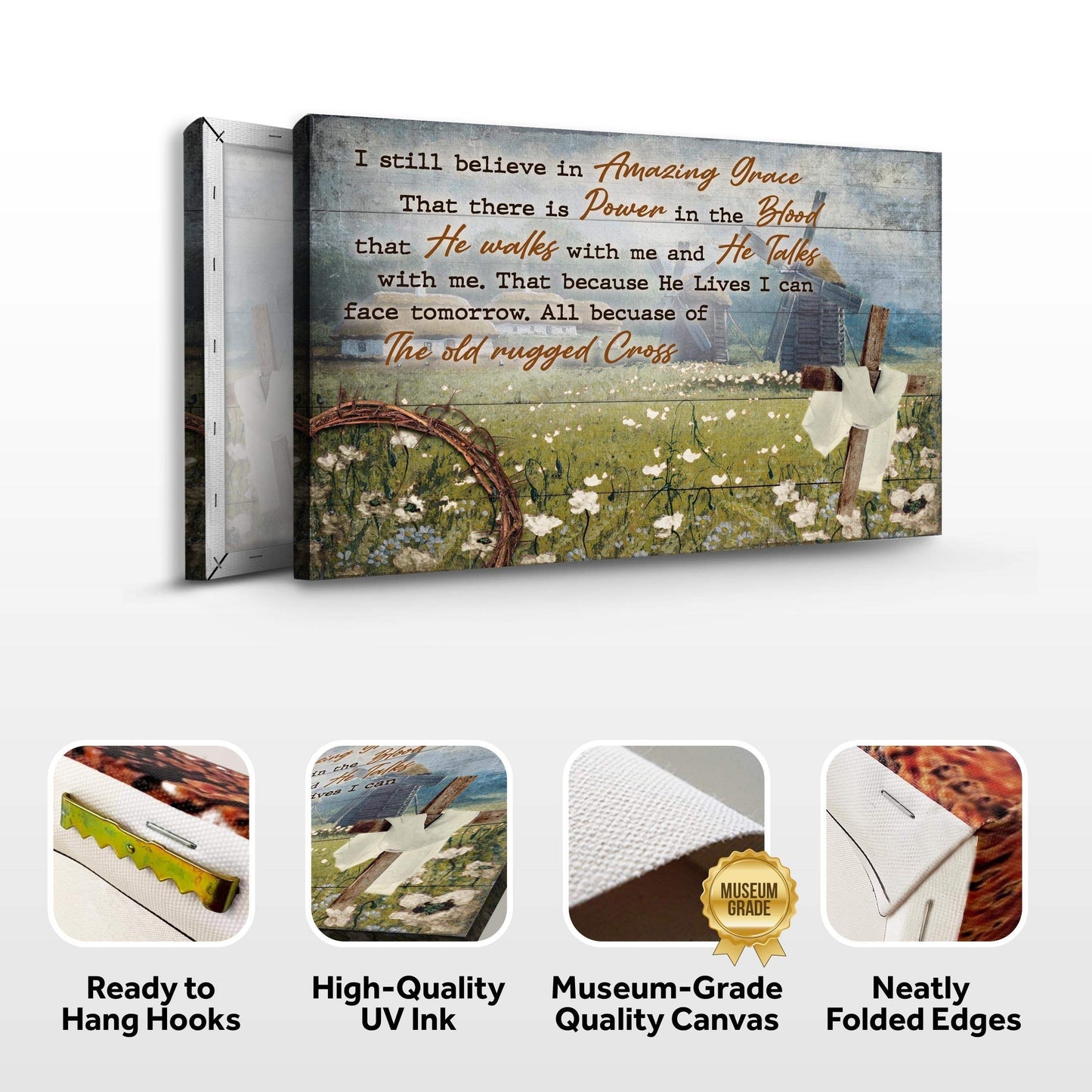 I Still Believe In Amazing Grace Sign VI - Tailored Canvases - Flyclothing LLC