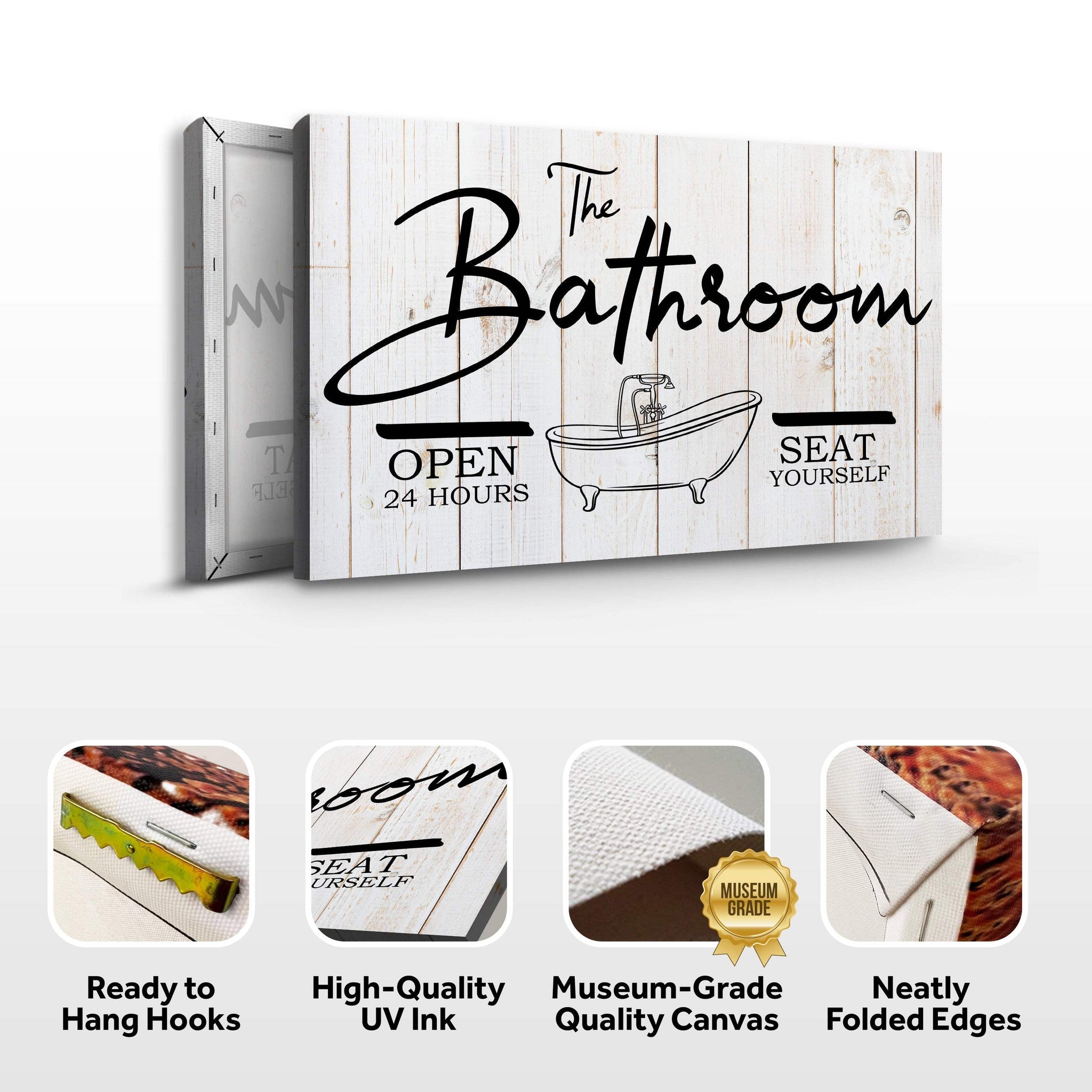 The Bathroom Sign - Tailored Canvases - Flyclothing LLC