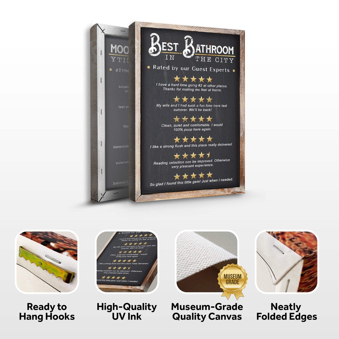 Best Bathroom In The City Sign II - Tailored Canvases - Flyclothing LLC