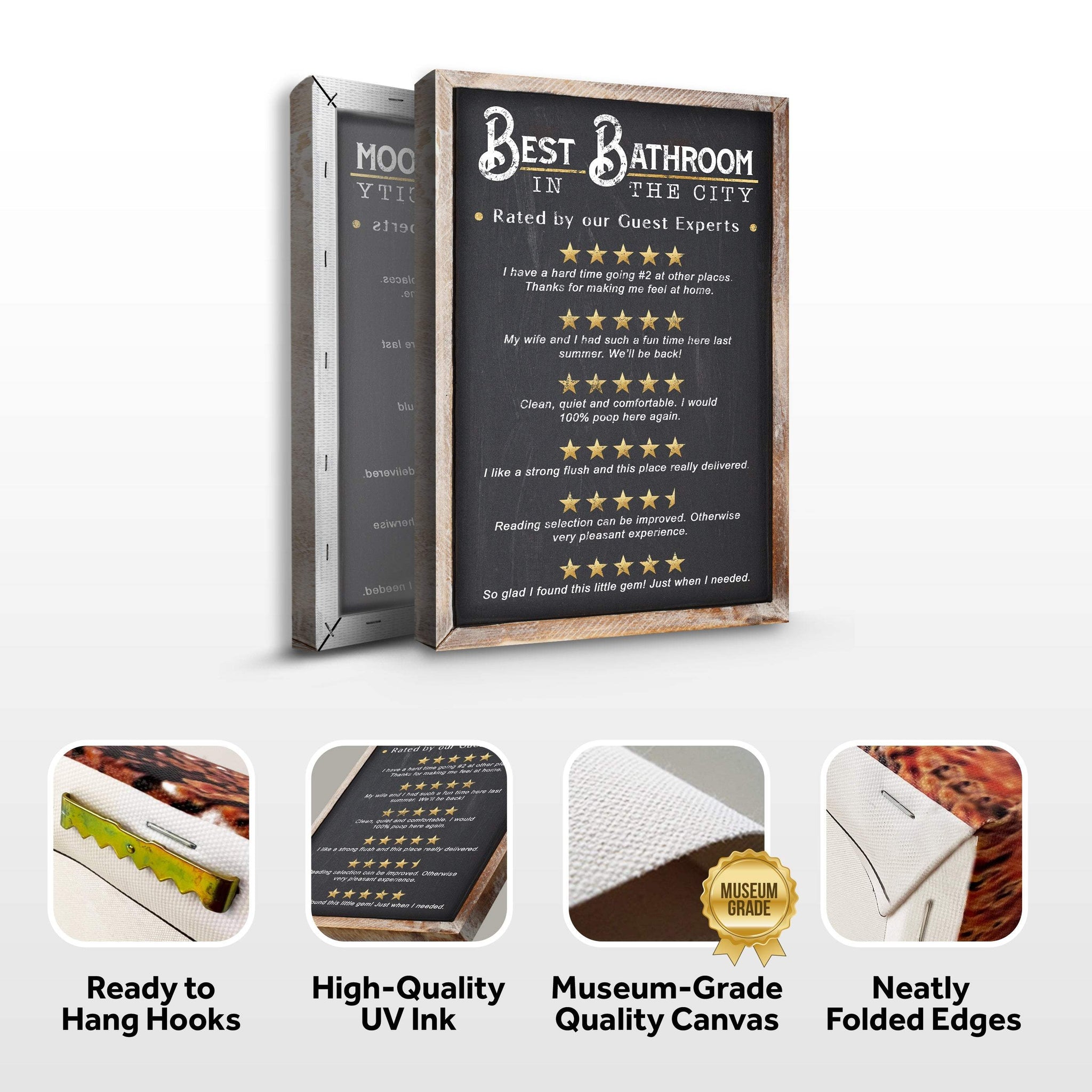 Best Bathroom In The City Sign II - Tailored Canvases - Flyclothing LLC
