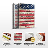 America Pledge Allegiance Sign - Tailored Canvases - Flyclothing LLC