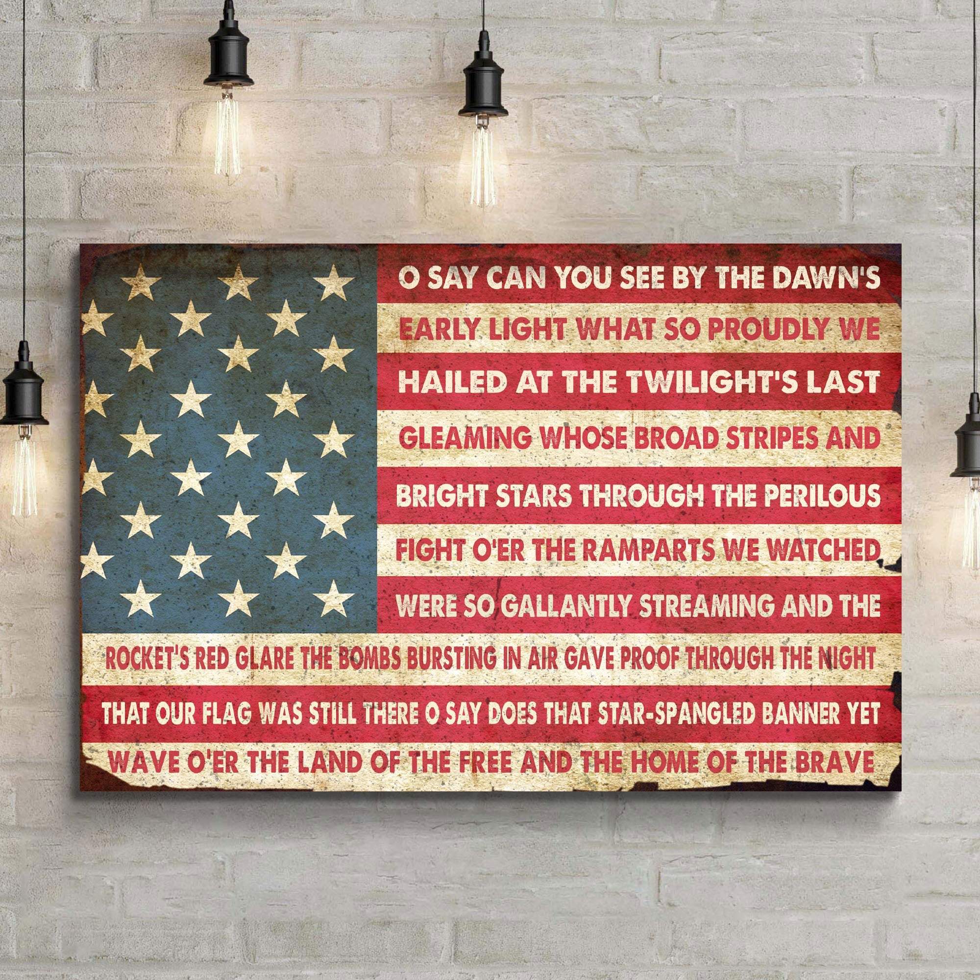 American Anthem Sign - Tailored Canvases - Flyclothing LLC