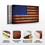 I Pledge Allegiance To The Flag Of USA Sign - Tailored Canvases - Flyclothing LLC
