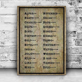 Morse Code Sign - Tailored Canvases - Flyclothing LLC