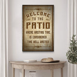 Welcome To The Patio Sign II - Tailored Canvases - Flyclothing LLC