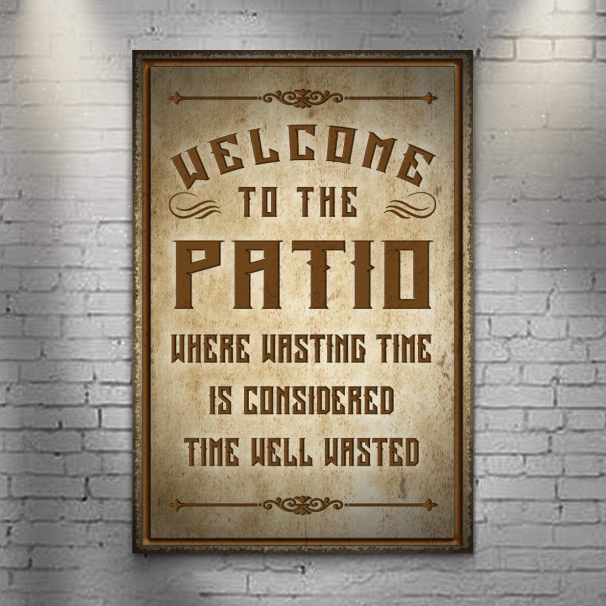 Welcome To The Patio Sign II - Tailored Canvases - Flyclothing LLC