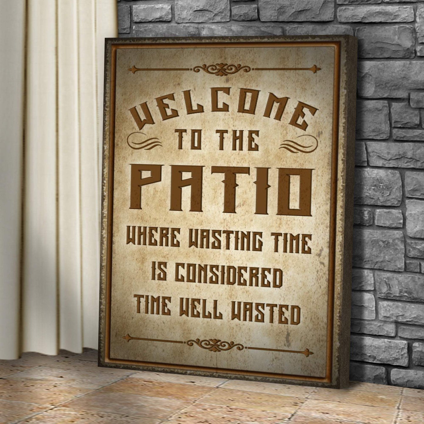 Welcome To The Patio Sign II - Tailored Canvases - Flyclothing LLC