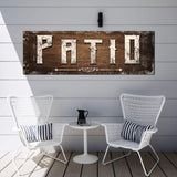 Distressed White Patio Sign - Tailored Canvases - Flyclothing LLC