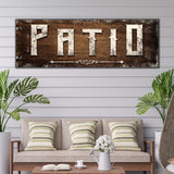 Distressed White Patio Sign - Tailored Canvases - Flyclothing LLC