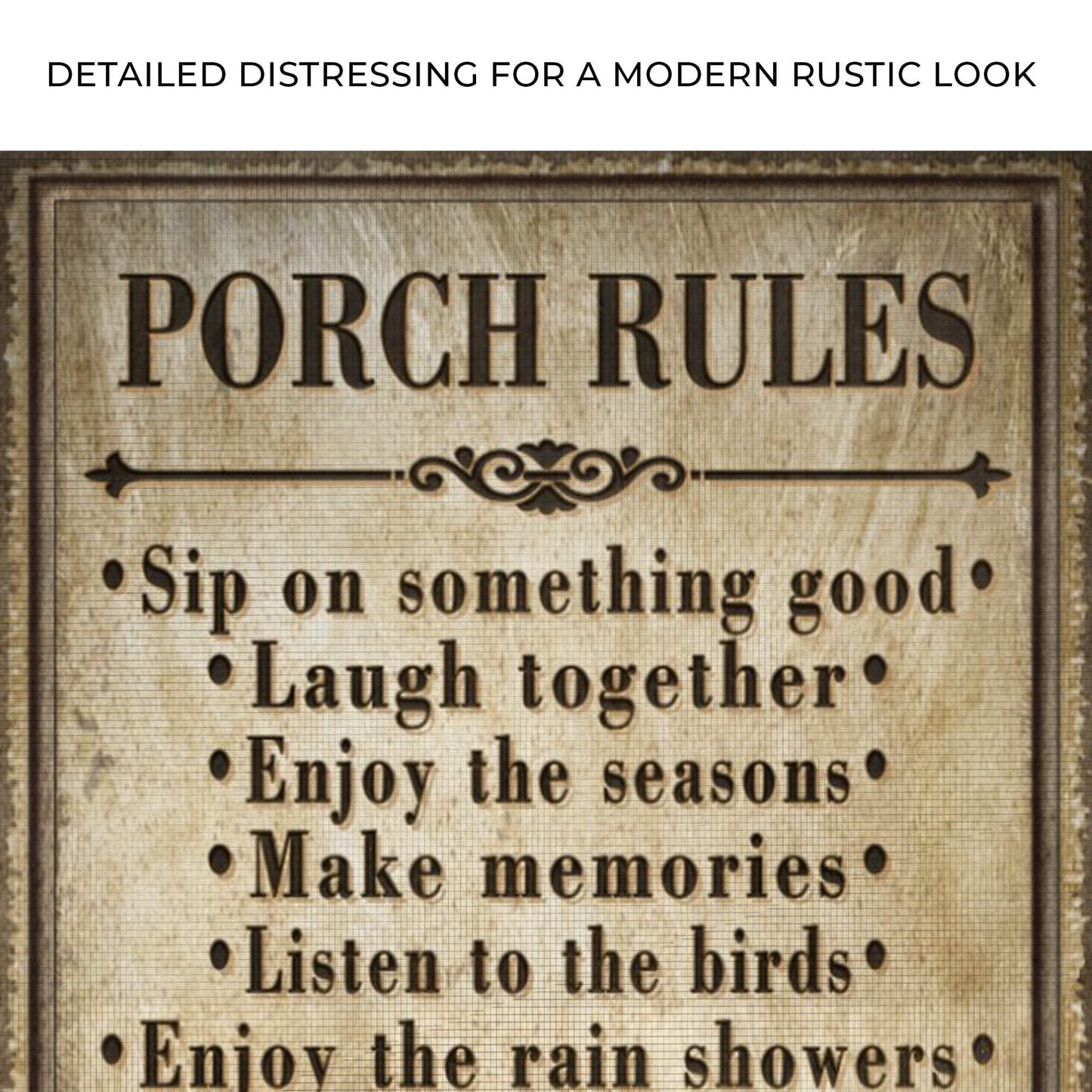 Porch Rules Sign II - Tailored Canvases - Flyclothing LLC