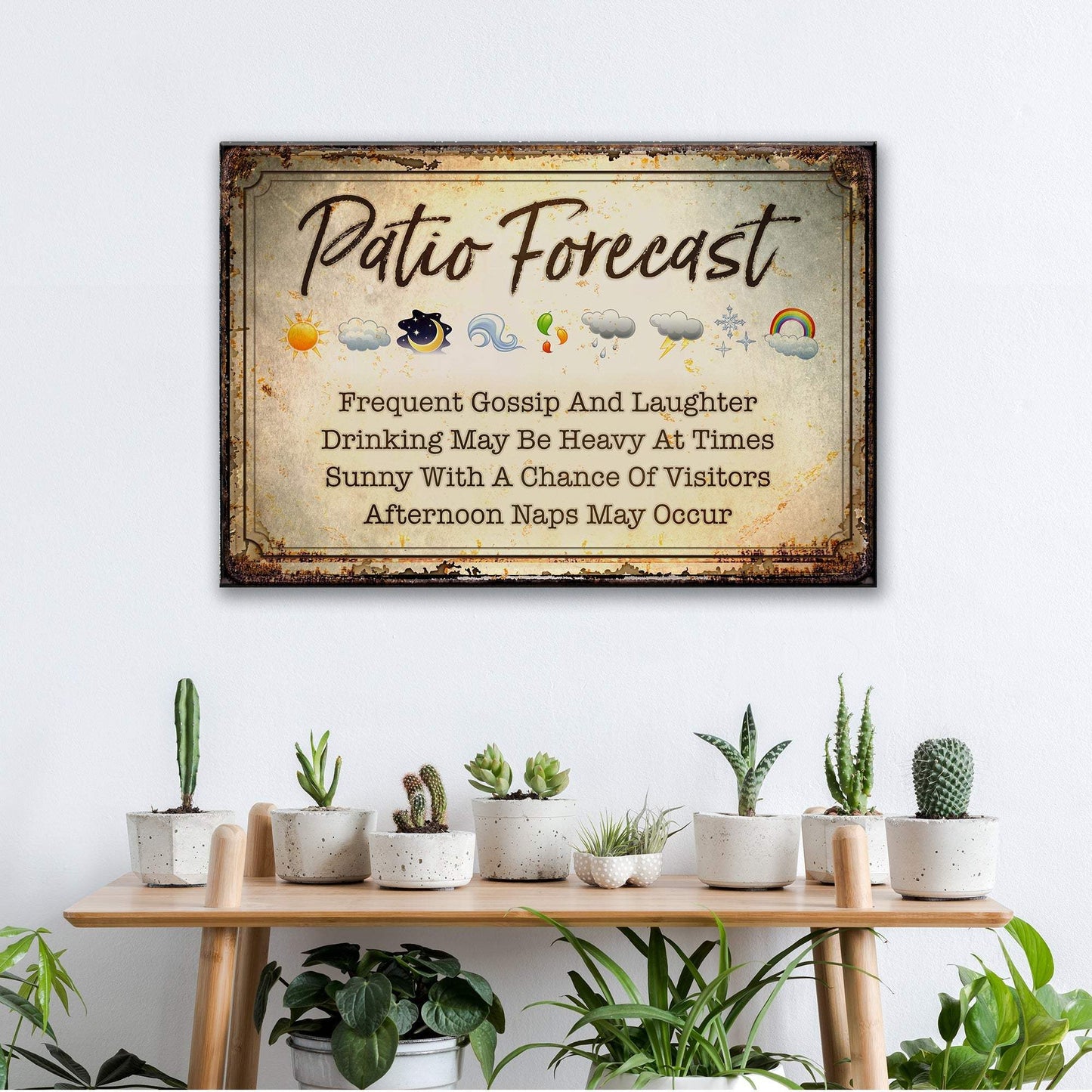 Patio Forecast Sign - Tailored Canvases - Flyclothing LLC