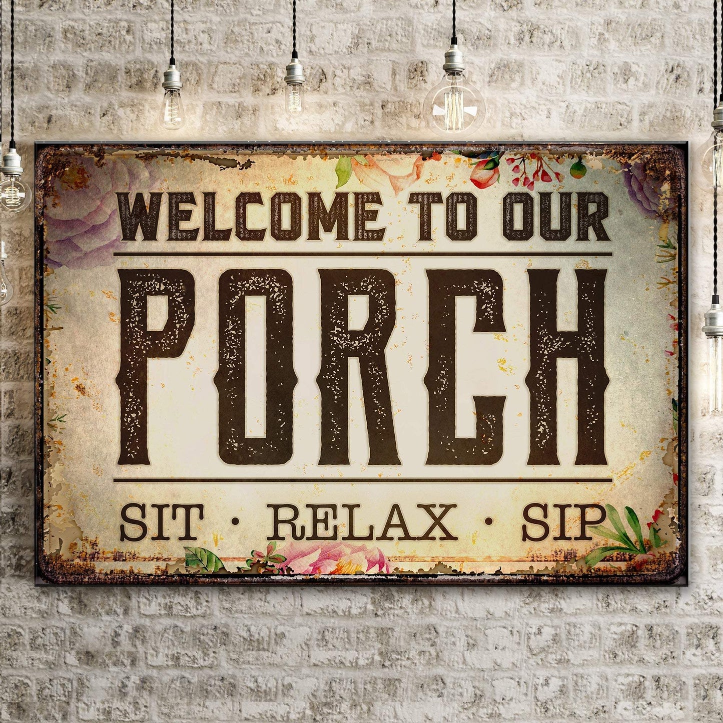 Welcome To Our Porch Sign III - Tailored Canvases - Flyclothing LLC