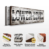 Lower Level Theater Sports Games Basement Bar Sign - Tailored Canvases - Flyclothing LLC