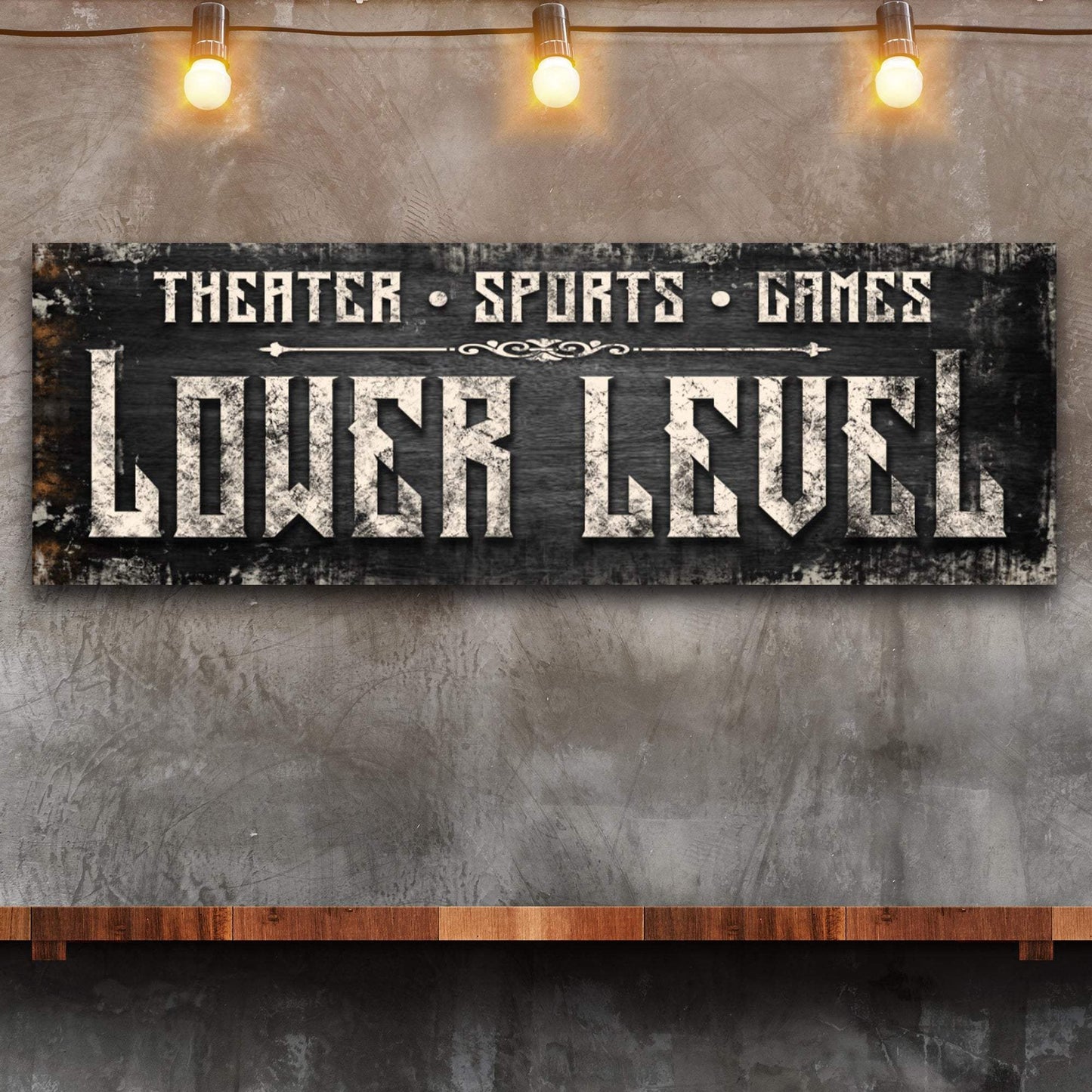 Lower Level Sign - Tailored Canvases - Flyclothing LLC