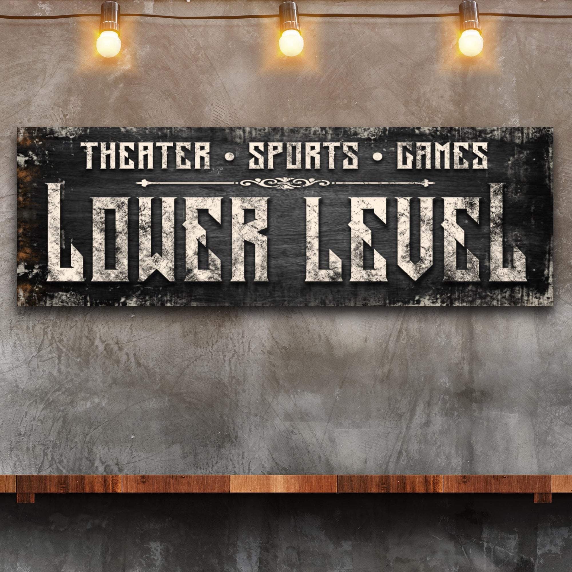 Lower Level Sign - Tailored Canvases - Flyclothing LLC